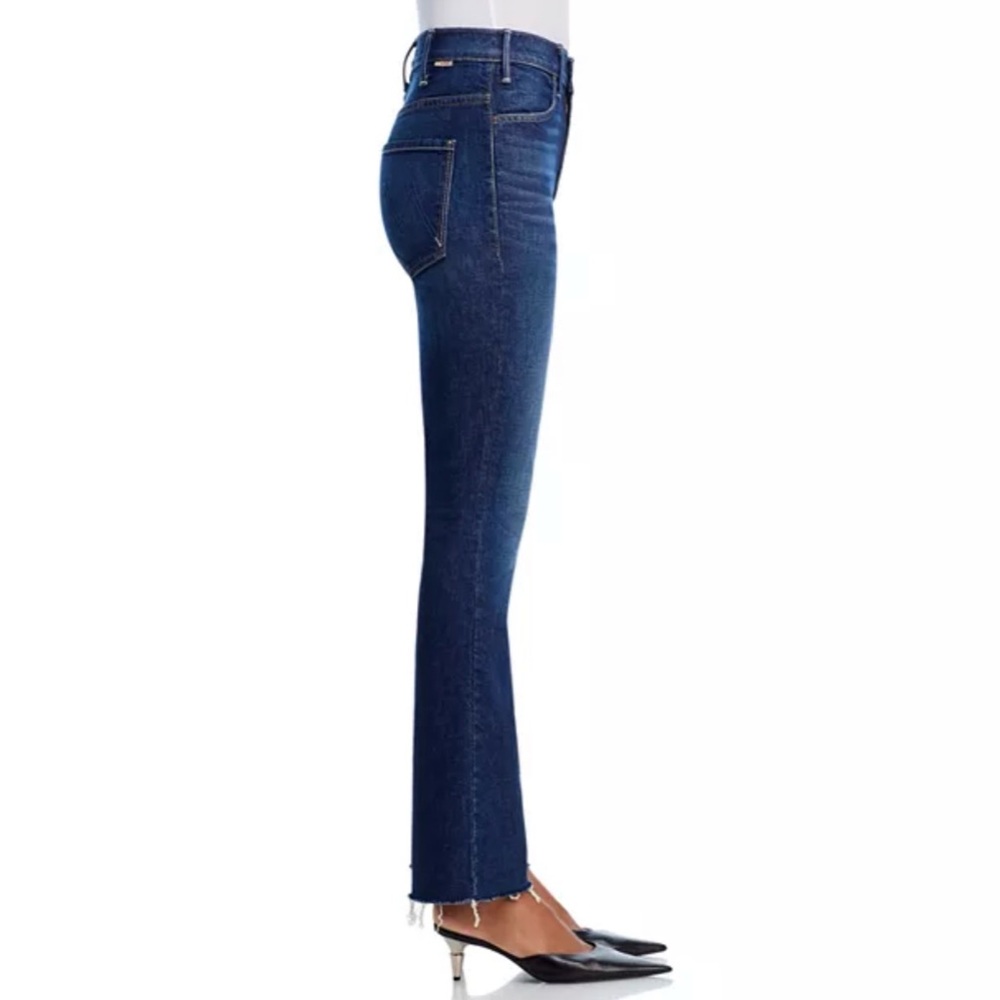 MOTHER Black High-Rise Ankle Flare Jeans - Picture 3 of 6